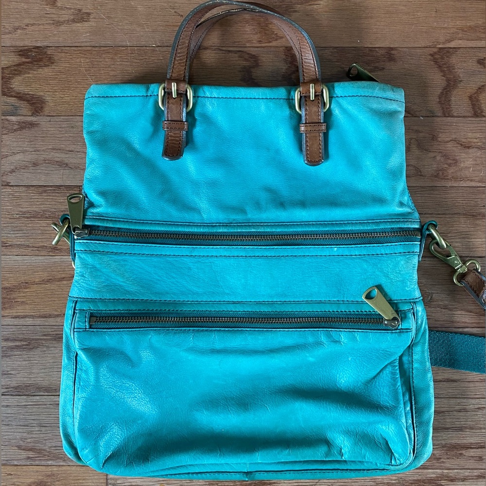 Fossil Explorer Messenger Bag, Teal